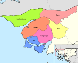 Regione di Cacheu – Mappa