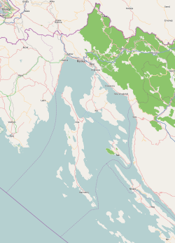 Осор на карти Приморско-горанске жупаније