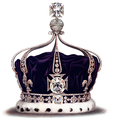 Kuningatar Maryn kruunu (Queen Mary's Crown), jossa Koh-i-Noor-timantti