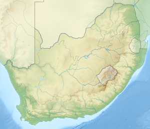 Мис Голковий. Карта розташування: Південно-Африканська Республіка