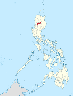 Mapa de Filipinas con Mountain Province resaltado