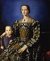„Eleonora Toledo su sūnumi“ (1545, Uficių galerija, Florencija)