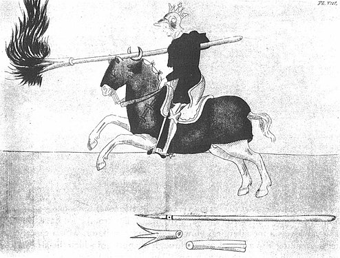Рыцарь с огненным копьём, ок. 1396.