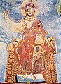 English: Fresco c. 1100, by Italian Byzantine master, from the Cloister of Saint Angelo. Deutsch: Fresken in Sant Angelo in Formis zum Leben Christi, Szene: Christus Pantokrator