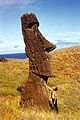 Eroded moai