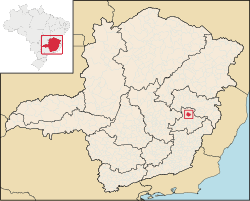 Localização de Belo Oriente em Minas Gerais