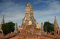 Wat Chaiwatthanaram, one of the Ayutthaya Kingdom's best-known temples, Thailand.