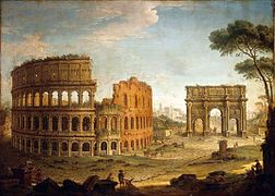« Краєвид з Колізеєм та триумфальною аркою імператора Константина», приватна збірка