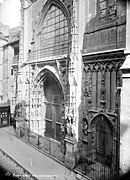 Le portail en 1892, cliché de Paul Robert.