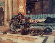 The Manicure, painting by Rudolf Ernst