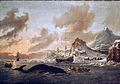 Balleneros holandeses cerca de Spitsbergen, (Abraham Storck, 1690)