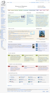 The Dutch Wikipedia in September 2015
