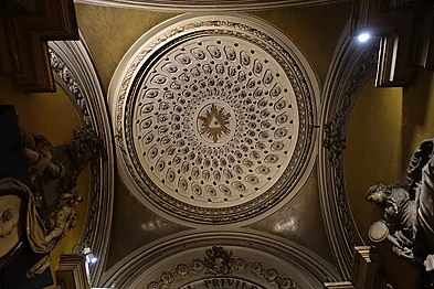 Decoraterd ceiling vault