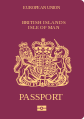 2019年前簽發的曼島護照封面。
