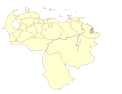 Localização de Barcelona na Venezuela