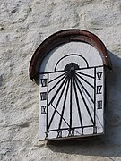 垂直式日時計 （ドイツの教会）