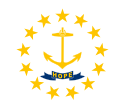Flag of Rhode Island.