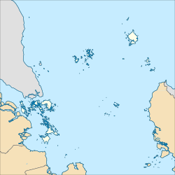 納土納群島在廖内群岛省的位置