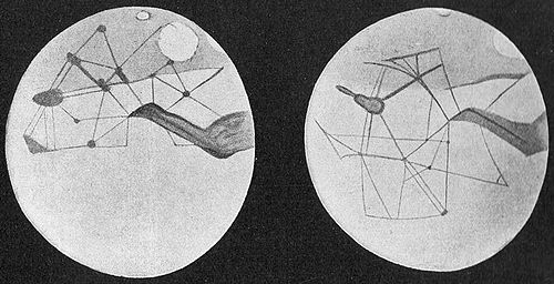 Марсіянскія каналыbeen, намаляваныя астраномам П. Лоуэлам, 1898 г.