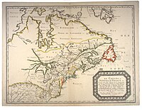 Le Canada, ou Nouvelle France etc. (1656). La mention « Ongiara Sault » représente les chutes Niagara.