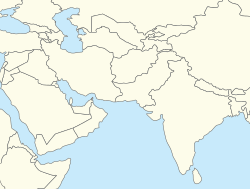 アトックの位置（西南アジア内）