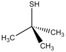 Skeletal formula of tert-butylthiol