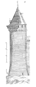 El tour d'angue à'ch nord-ouesse Viollet-le-Duc