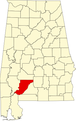 Koartn vo Monroe County innahoib vo Alabama