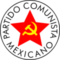 Emblema del Partíu Comunista Mexicanu (1919-1981).