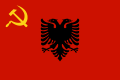 Bandera de la República Democrática d'Albania (1944-1946).