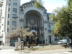 Templo Libertad is a Jewish synagogue. Argentina's Jewish population is the largest in Latin America.