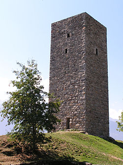 The medieval Torre de li beli miri, symbol of the town.