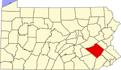 Vị trí quận Berks trong tiểu bang Pennsylvania ở Hoa Kỷ