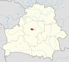 Vị trí của Minsk tại Belarus