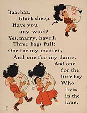 Den engelska Baa, Baa, Black Sheep, illustrerad av William Wallace Denslow 1902