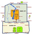 map of Beijing city wall and gates