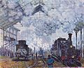 Gare Saint-Lazare, mal. Claude Monet (1877)