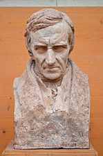 Bust of Hugues Felicité Robert de Lamennais by french sculptor David d'Angers (1839).