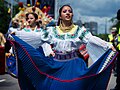 Image 11A woman in Ecuadorian dress participating in the 2010 Carnaval del Pueblo. (from Culture of Ecuador)