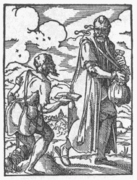 Mendigos de los caminos, grabado de 1568.