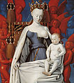 Maria mit Kindj (ca. 1450), Jean Fouquet, Koninklijk Museum voor Schone Kunsten Antwerpen