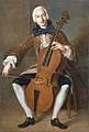 Luigi Boccherini utviklet strykekvintetter i stor grad. Han holdt i hovedsak til i Madrid. Malt av: Pompeo Batoni (1708–1787)