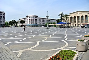 Square in روستف, Georgia's fourth largest city