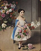 Ritratto della contessina Antonietta Negroni Prati Morosini bambina, Francesco Hayez, 1858.