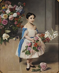 Portrait de la petite comtesse Antonietta Negroni Prati Morosini, Francesco Hayez, 1858.