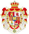 Coat of arms as King of Spain.