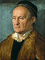 油画《雅各布·穆费尔肖像》，1526年，藏于德国柏林画廊