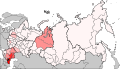 Частка чеченців у Росії за переписом 2010 року