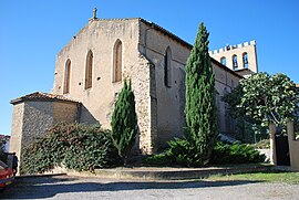 The church in Les Pujols