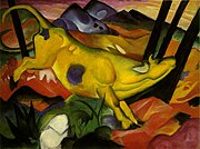 Franz Marc, 1911, The Yellow Cow, oil on canvas, 140.5 × 189.2 cm